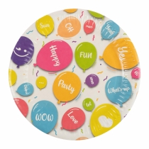 Happy Balloons! Paper Plates 8 pcs